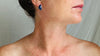 Lapis Lazuli Asymmetrical Earrings. Sterling Silver. 0698