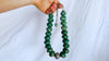 Guatemalita Jade Necklace. Sterling Silver. Handmade Jewelry. 2849