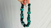 Malachite Beaded Necklace. Chunky Natural Malachite. Handmade Designer Jewelry. 4068