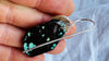 Turquoise & Silver Earrings. Handmade Sterling Silver Jewelry. Natural Hubei Stone. S/N