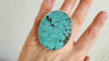 Huge Turquoise and Silver Cocktail Ring. Adjustable Size Sterling Silver Jewelry. 4152