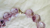 Faceted Amethyst Necklace. Hand-Cut Star Beads. Sterling Silver Clasp. Gift for Her.