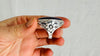 Amethyst Botanicals Ring. Handcrafted Sterling Silver Jewelry. Size 8. Stupendous Quality. 4135