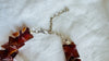 Carnelian Stars Necklace. Sterling Silver. 2517