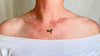 Turquoise & Coral Necklace. Sterling Silver Chain. 1422