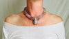 Amethyst Beetle Pendant Necklace. 0672