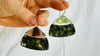 Moss Agate and Silver Earrings. Sterling Silver. 2862
