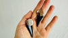 Obsidian Earrings. Sterling Silver. 2345