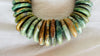 Jade Disks Choker Necklace. Guatemalan. Mayan Guatemalita. 2865