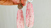 Rhodochrosite Earrings. SCRATCH N DENT. Santo Domingo Pueblo. Kewa. 2713
