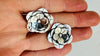 Taxco Flower Earrings. Handcrafted Sterling Silver Jewelry. Mexico. Frida Kahlo. 4208