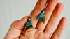 Chrysocolla and Sterling Silver Earrings. Atelier Aadya. 4201