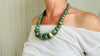 Guatemalita Jade Necklace. Handmade Mayan Jewelry. Sterling Silver.