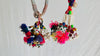 Pair Vintage Banjara Bracelets. Beaded Tassel Accessories and Decor! 4274