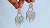 Oaxacan Filigree Heart Earrings. Sterling Silver. Mexico. 2807