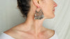 Vintage Uzbek Bukhara Silver Earrings. Very Rare Sterling Silver Treasures. 4182