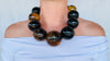 Huge Graduated Amber Round Bead Necklace. Dramatic and Gorgeous!