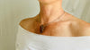 Amber Anatomic Heart Pendant on Sterling Silver Snake Chain. Atelier Aadya