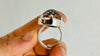 Sterling Silver Quartz Cocktail Ring, Adjustable Size, Taxco Artisan Made. 4257