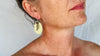 Serpentine Flower Earrings. Sterling Silver. 2891