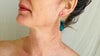 Chrysocolla Earrings. Handmade Sterling Silver Earrings. Atelier Aadya Designer Jewelry. Gift for Her. 2706