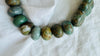 Guatemalita Necklace with Jade and Silver. Replica.
