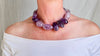 Amethyst & Silver Necklace. Sterling Silver. 1161