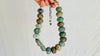 Guatemalita Necklace with Jade and Silver. Replica.