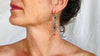 Heart Earrings. Oaxacan Filigree with Coral. Sterling Silver. Mexico. 0402