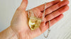 Citrine & Silver Pendant Necklace. Sterling Silver. 2307