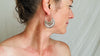 Oaxacan Earrings. Pearl & Silver. Frida Kahlo. 2513