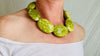 Serpentine Necklace. Large Organic Shapes. Sterling Silver. 2179