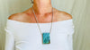 Labradorite Pendant Necklace. Heavy Sterling Silver Chain. Flashy Blue Stone. Designer Jewelry. 2678