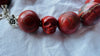Skully Red Jasper Necklace. Handmade Designer Stone Jewelry. Medicine Necklace.