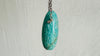 Large Amazonite Pendant Silver Chain. Sterling Silver. 2502