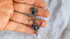 Heart Earrings. Oaxacan Filigree with Coral. Sterling Silver. Mexico. 0402