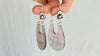 Rainbow Fluorite & Silver Flower Earrings. Sterling Silver. Atelier Aadya. 2748