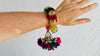 Pair Vintage Banjara Bracelets. Beaded Tassel Accessories and Decor! 4297