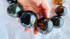 Huge Graduated Amber Round Bead Necklace. Dramatic and Gorgeous!