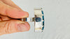 Oversized Faceted Aquamarine Cocktail Ring | Handmade Adjustable Sterling Silver | Unique Gemstone Jewelry I AAA Stone 0914