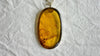Large Amber Pendant on a Sterling Silver Chain. 4453