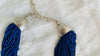 Lapis Lazuli and Karen Silver Necklace. Multi Strand. 1187