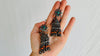 Vintage Uzbek Earrings. Jhumkas with Pearl and Coral. Handmade Sterling Silver Jewelry. 0547