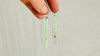 Chrysoprase & Sterling Silver Earrings. 1363