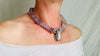 Amethyst Beetle Pendant Necklace. 0672