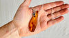 Large Amber Pendant on a Silver Chain. Sterling Silver. 1425