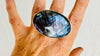 Faceted Labradorite Cocktail Ring. Adjustable Sterling Silver Jewelry. Gorgeous Flash. 4011