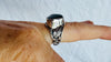 Amber Botanicals Ring. Sterling Silver. Adjustable Size. AP-378