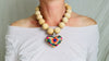 Alebrije Heart Pendant on Birch Wood. Sterling Silver. 2461