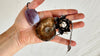 Ammonite, Fluorite and Lotus Necklace. Sterling Silver. 1427
